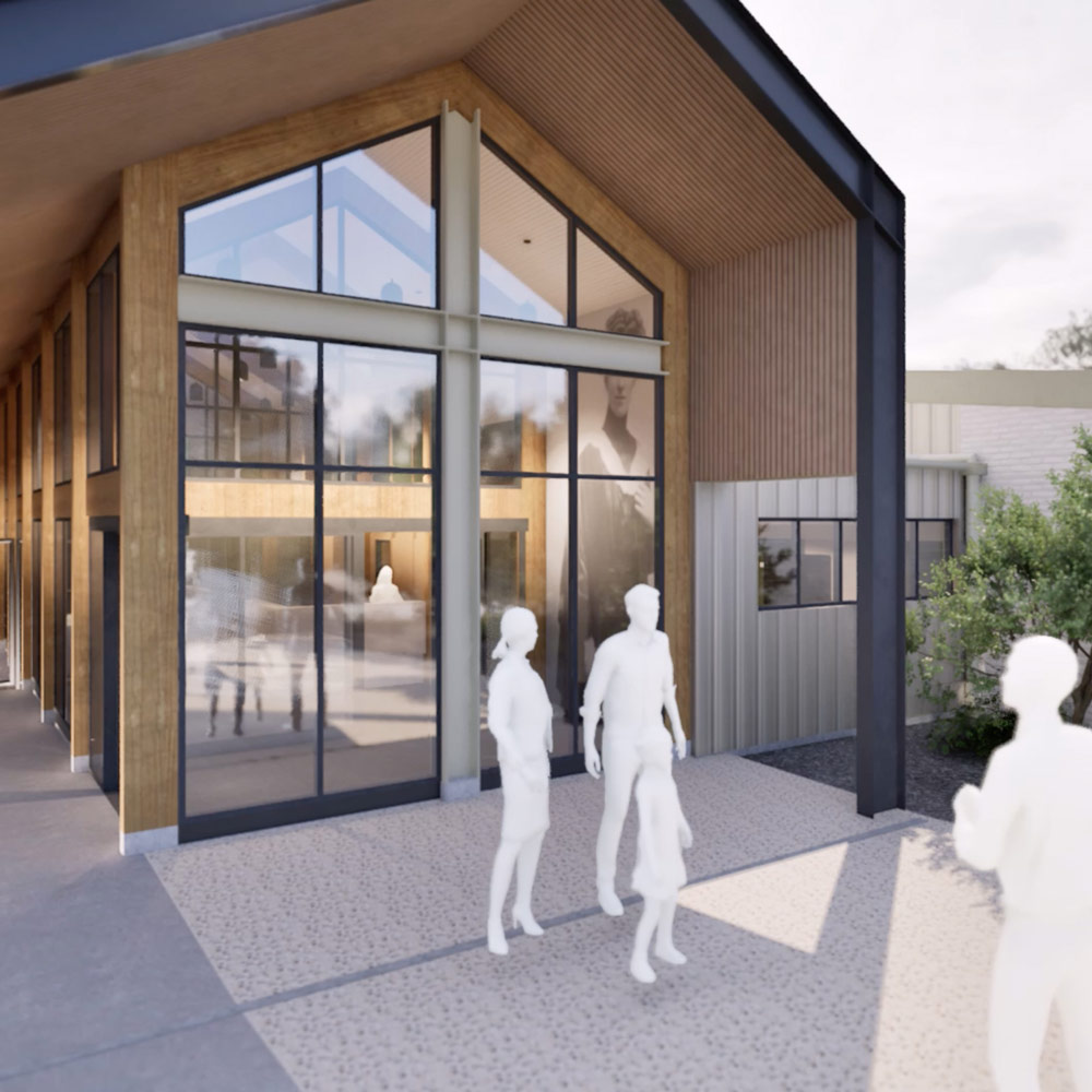 Rendered Scene Of School Building